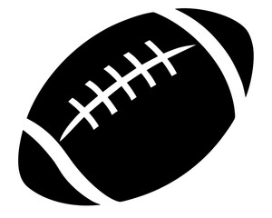 Rugby football silhouette silhouette vector