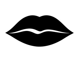 Lipstick Kiss Mark  silhouette vector,Kiss  mark icon