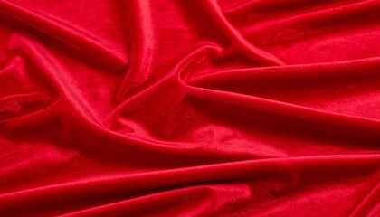 Obraz premium Deep crimson velvet fabric texture
