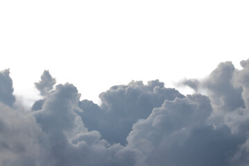 Beautiful blue sky with fluffy white clouds, a mesmerizing time-lapse of nature's weather and atmospheric light