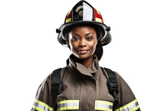 Firefighter firefighter helmet white background. - Powered by Adobe
