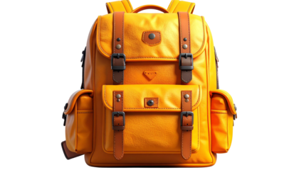 Backpack PNG, Stylish Travel and School Bag with Straps, Transparent Background, Luggage and Accessory Illustration, Student and Outdoor Design