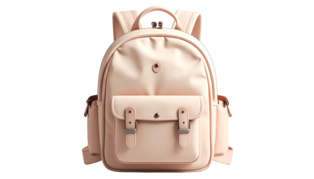 Backpack PNG, Stylish Travel and School Bag with Straps, Transparent Background, Luggage and Accessory Illustration, Student and Outdoor Design