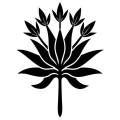 Minimalist black silhouette Protea flower vector illustration for modern commercial design,
Protea flower silhouette vector,
Minimal Protea floral icon,
Clean black Protea illustration
