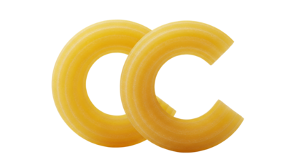 Pasta Letter C Design Food Concept Delicious Italian Cuisine Culinary Art Background Stock Image