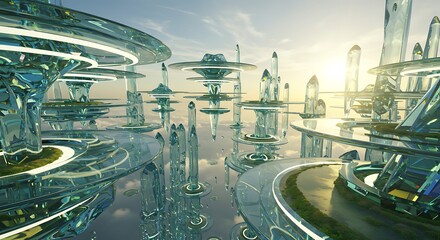 A robotic hand with a blue light on it