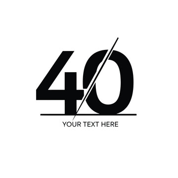40 percent off discount logo vector eps