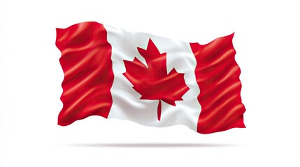 a graphic representation of a canadian flag in front of what appears to be a maple leaf