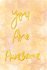 Encourage Words typograph in bold font 