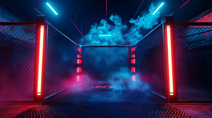 Sports backgrounds with basketball, boxing, football, MMA, and racing arenas