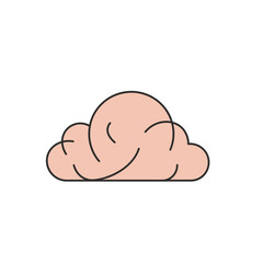 Simple Cartoon Cloud Illustration