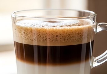 Luminous Layered Macchiato with Bubbly Crema
