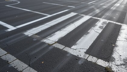 Pedestrian crossing in the city