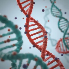 Interwoven DNA Strands in a Molecular Environment