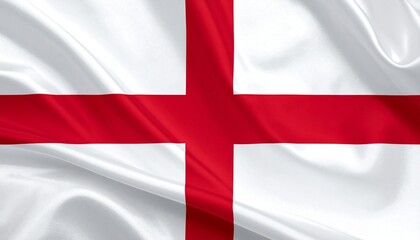 Obraz premium Flag of England featuring a red cross on a white background.
