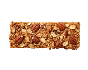 Delicious granola bar with diverse nuts a crunchy and nutritious snack ideal for everyone
