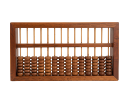 Detailed Wooden Abacus for Financial Calculation and Education in Arithmetic and Mathematics