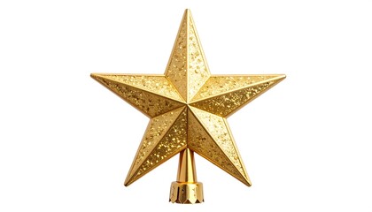 Gold Christmas tree topper star