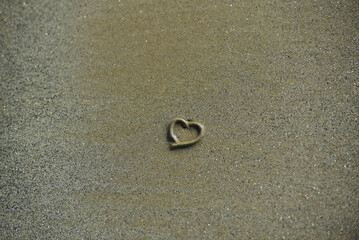 Plage du Sillon à Saint-Malo - cœur