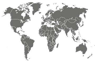 Fototapeta premium world map vector illustration