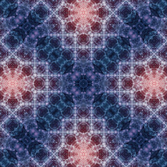 Seamless abstract pattern. Braided intricate pattern. Abstract kaleidoscope background.