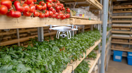 Drone Monitoring Tomato Plants in a Greenhouse