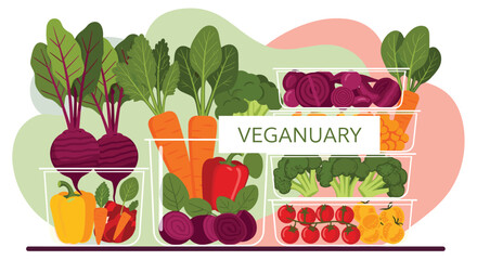 Bright, fresh vegetables organized for healthy eating and meal prep inspiration