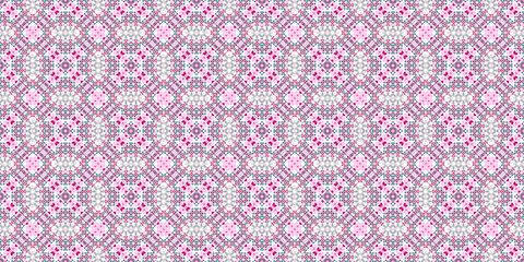 Seamless abstract pattern. Wide carpet pattern. Abstract banner background. Art woven background