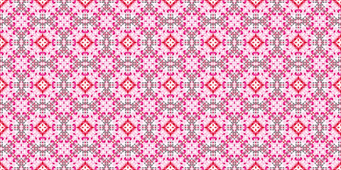 Seamless abstract pattern. Wide carpet pattern. Abstract banner background. Art woven background