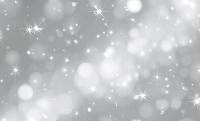 Abstract silver bokeh background