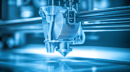 3D Printer in Operation with Precision Mechanism