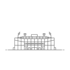 Line Art Stadium Illustration