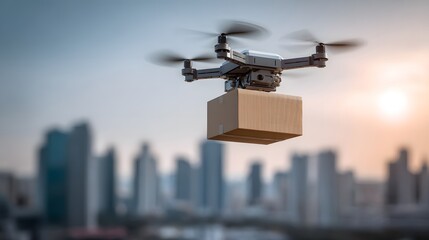 Drone Delivery Transforming Urban Skyline with Modern Package Transport: Aerial Innovation in Sustainable Solutions for Ecommerce and Digital Transportation Systems