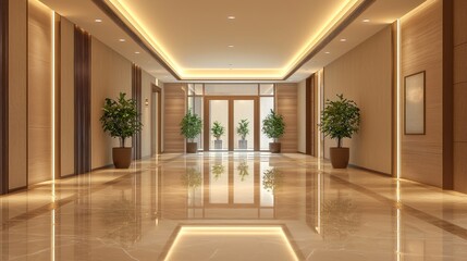 Fototapeta premium Hotel lobby interior design