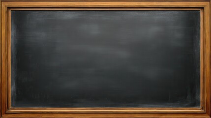 blank canvas a classic chalkboard framed by rich wood its smooth dark surface invites creativity and imagination 