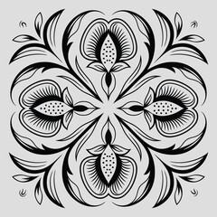 Ornamental Floral Mandala Vector Pattern Design