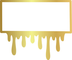 Golden Drip Frame Graphic