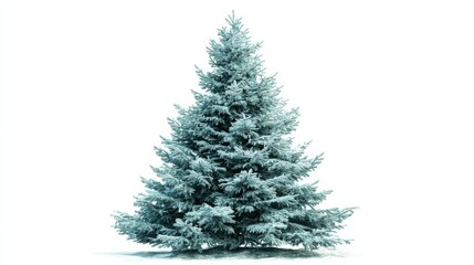 Fototapeta premium christmas tree isolated on a white background no logos no brands ar 169