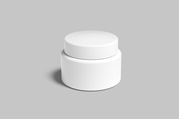 cosmetic jar blank mockup elegant