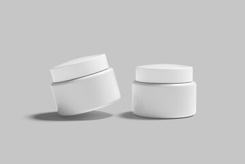 cosmetic jar blank mockup elegant