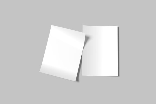 a4 a5 flyer poster blank mockup elegant