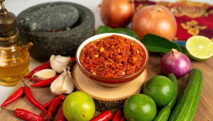 Spicy Chili Paste with Fresh Ingredients