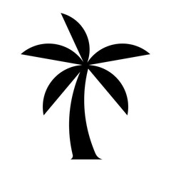 vector illustration of a palm tree logo type abstract