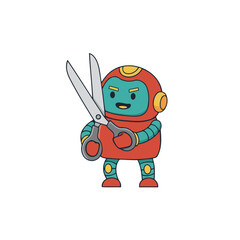 Red Bot UI Illustrations – 40 Cute Mascot States