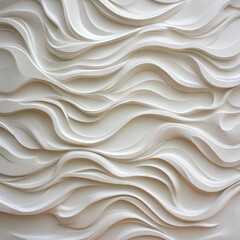 White Wavy Plaster Wall Texture