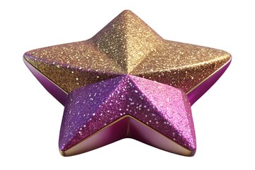 red star isolated on white background