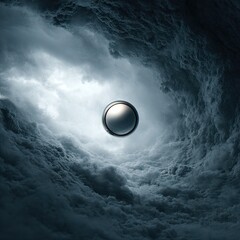 Orb in Dramatic Sky