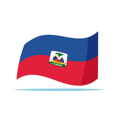 Haiti Flag Vector Graphic Waving National Symbol Celebration Patriotic Image