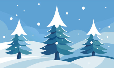 Fototapeta premium Whimsical Winter Scene with Three Snow Dogs