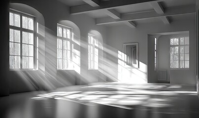 Light Streaming Through Windows